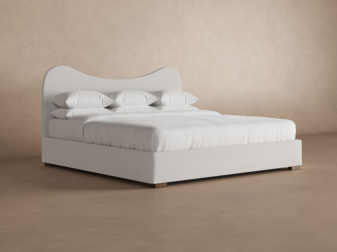 Wave Bed Frame in snow #color_snow
