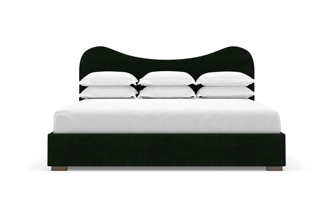 Celine Bed Frame in Emerald#color_emerald