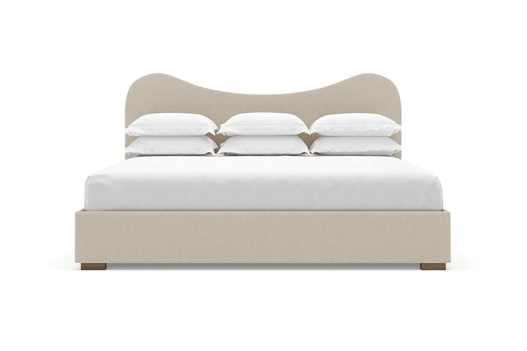 Wave Bed Frame in Flax#color_flax