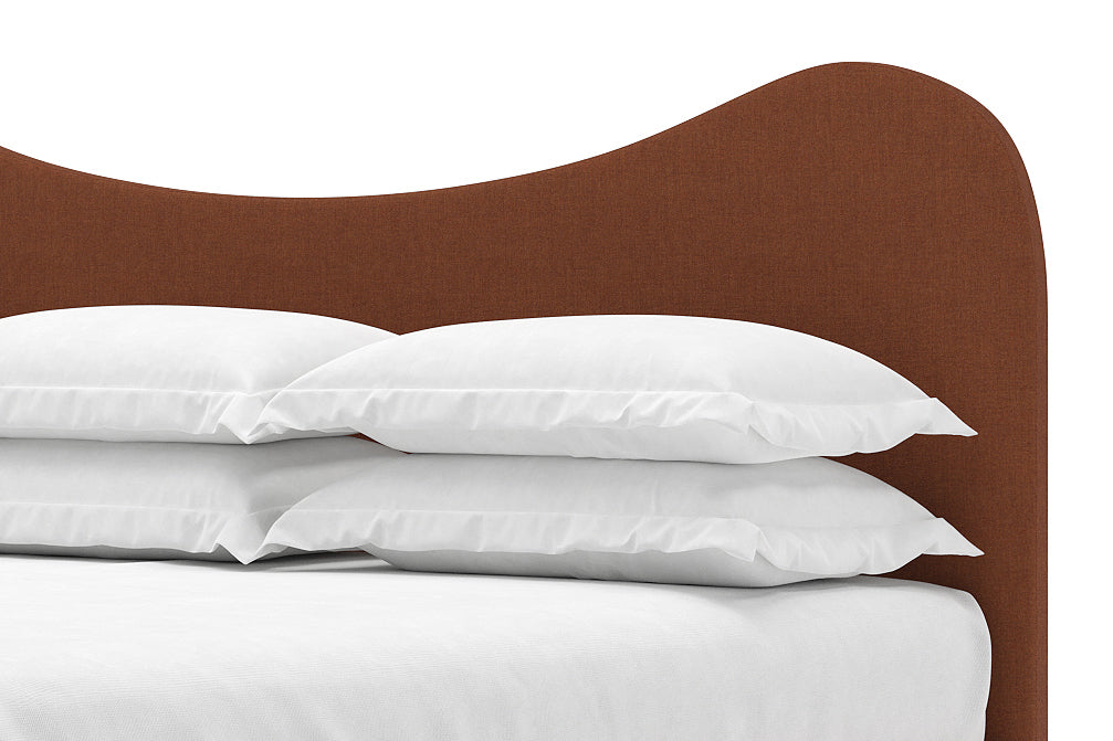 Wave Bed Frame in Clay#color_clay