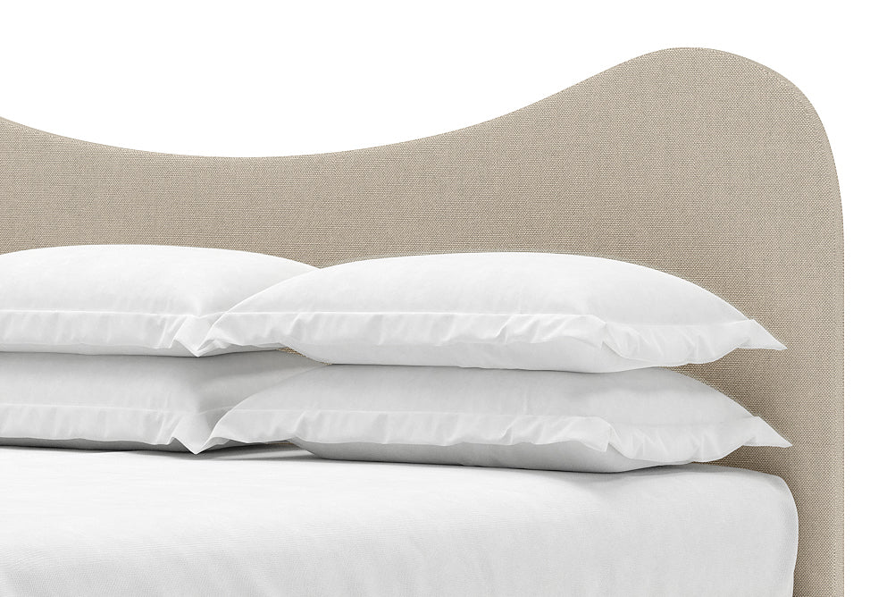 Wave Bed Frame in Flax#color_flax