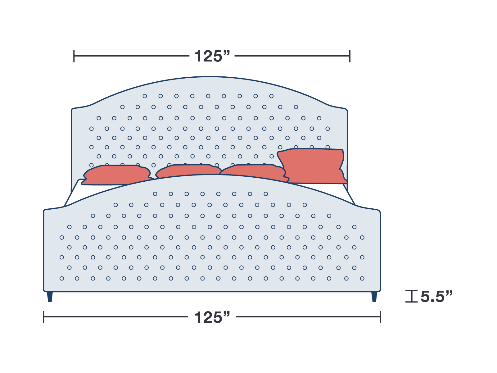 Archie with Footboard Leather Bed