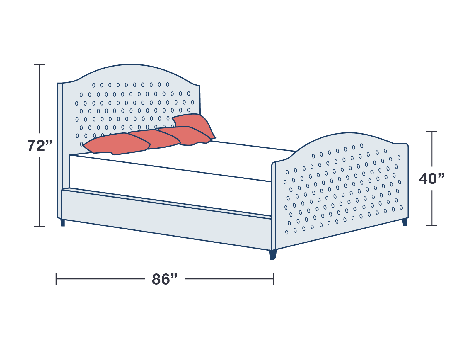 Archie with Footboard Leather Bed
