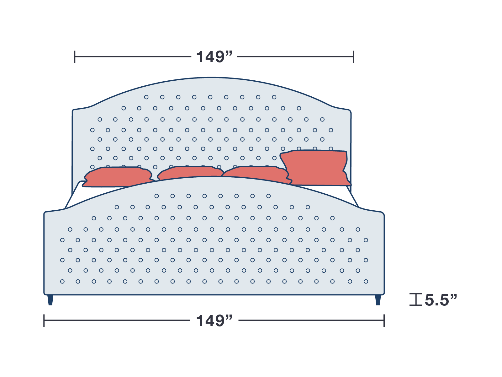 Archie with Footboard Leather Bed